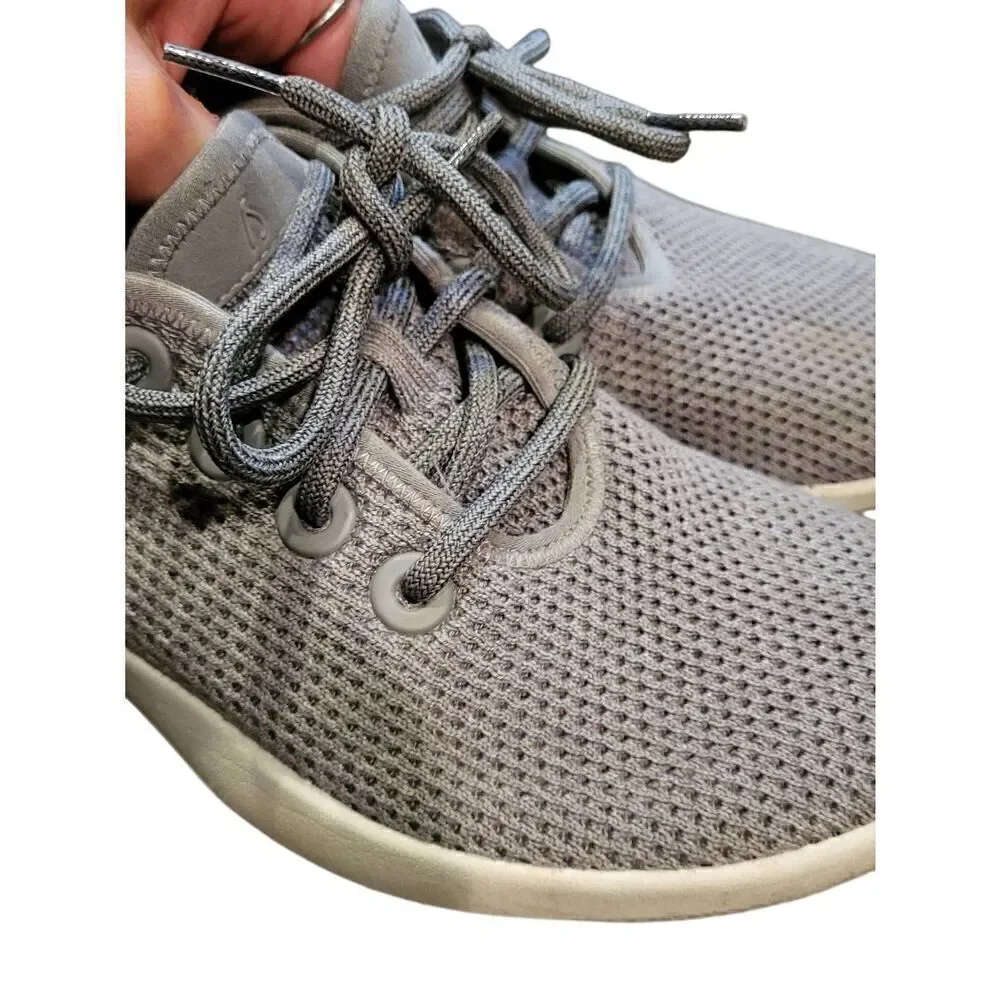 Allbirds Tree Runners Sneakers Women's 8 Midst Grey Knit Merino Wool
